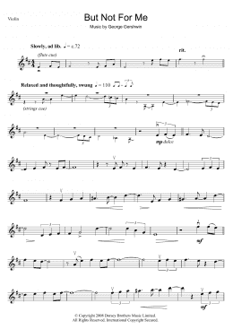 page one of But Not For Me (Violin Solo)