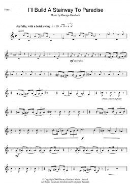 page one of I'll Build A Stairway To Paradise (Flute Solo)