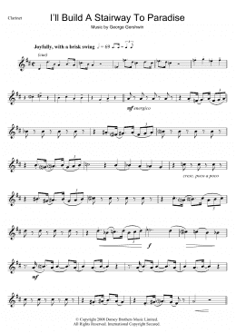 page one of I'll Build A Stairway To Paradise (Clarinet Solo)