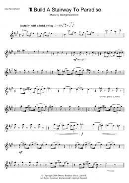 page one of I'll Build A Stairway To Paradise (Alto Sax Solo)
