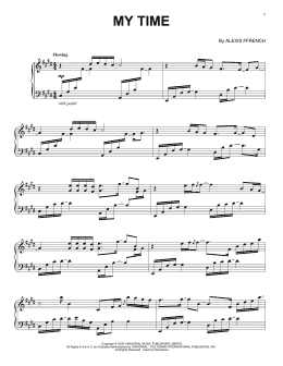page one of My Time (Piano Solo)