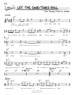 page one of Let The Good Times Roll (Real Book – Melody & Chords)