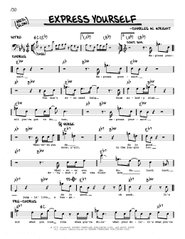 page one of Express Yourself (Real Book – Melody & Chords)