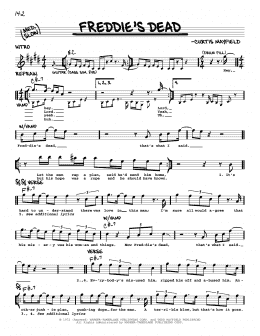 page one of Freddie's Dead (Real Book – Melody & Chords)