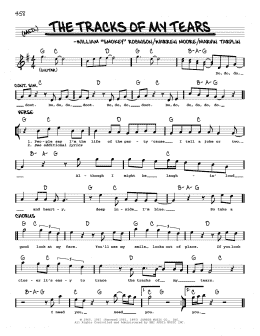 page one of The Tracks Of My Tears (Real Book – Melody & Chords)