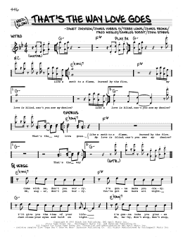 page one of That's The Way Love Goes (Real Book – Melody & Chords)