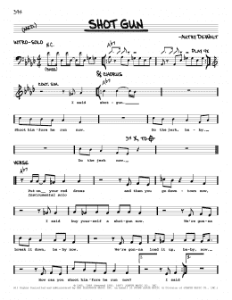 page one of Shotgun (Real Book – Melody & Chords)