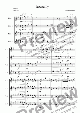 page one of jazzouily 4 flûtes