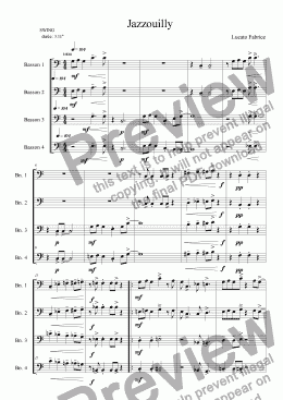 page one of jazzouilly 4 bassons