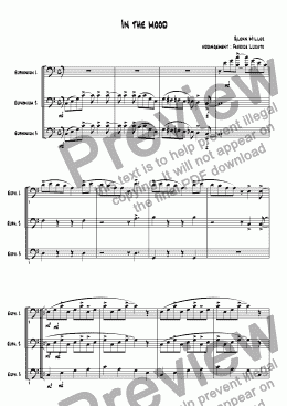 page one of in the mood trio euphoniums