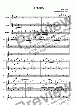 page one of in the mood trio hautbois