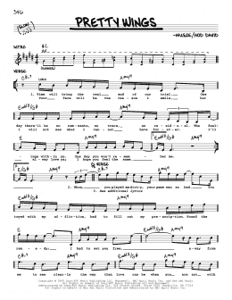 page one of Pretty Wings (Real Book – Melody & Chords)