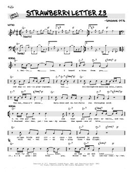 page one of Strawberry Letter 23 (Real Book – Melody & Chords)