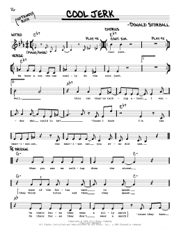 page one of Cool Jerk (Real Book – Melody & Chords)