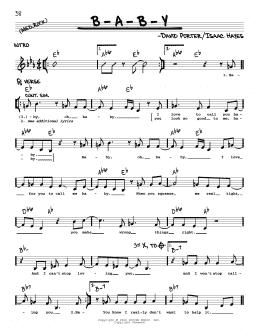 page one of B-A-B-Y (Real Book – Melody & Chords)
