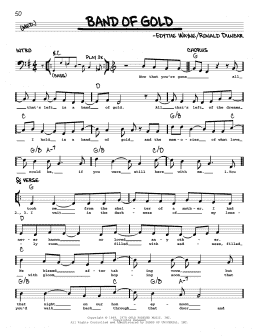 page one of Band Of Gold (Real Book – Melody & Chords)