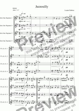 page one of jazzouilly 4 recorder