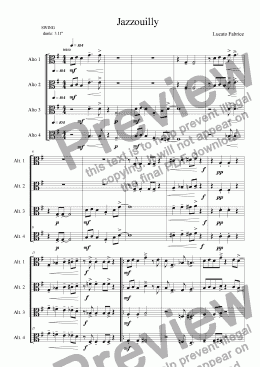 page one of jazzouilly 4 altos