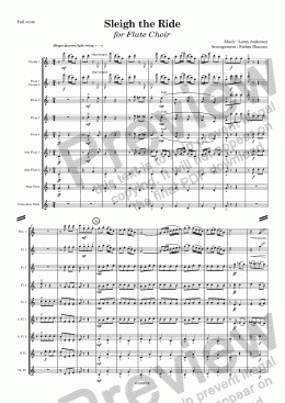 page one of Sleigh the Flutes
