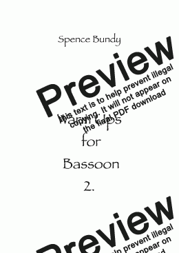 page one of Warm Ups for Bassoon 2.