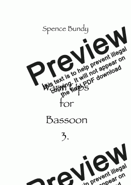 page one of Warm Ups for Bassoon 3.