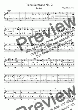 page one of Piano Serenade No. 2