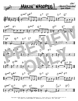 page one of Makin' Whoopee! (Real Book – Melody & Chords – Bb Instruments)