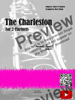 page one of Charleston_2 Clar - The Charleston-Partitur