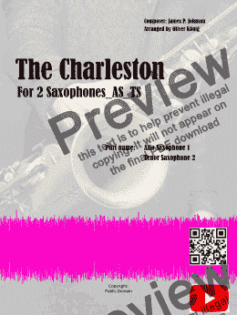 page one of Charleston_2 Sax_AS_TS - Partitur