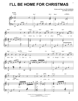 page one of I'll Be Home For Christmas [Jazz Version] (arr. Brent Edstrom) (Piano & Vocal)