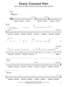 page one of Sharp Dressed Man (Easy Bass Tab)
