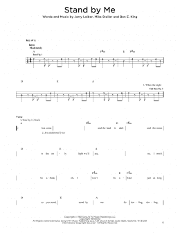 page one of Stand By Me (Easy Bass Tab)