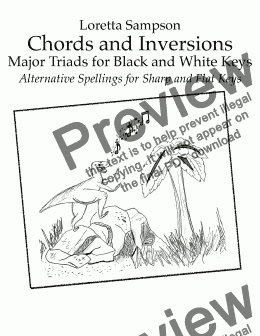 page one of Chord Inversions on Black and White Keys