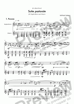 page one of Suite pastorale