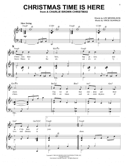 page one of Christmas Time Is Here [Jazz Version] (arr. Brent Edstrom) (Piano & Vocal)
