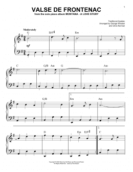 page one of Valse De Frontenac (Easy Piano)