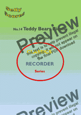 page one of CLASSICS FOR RECORDER SERIES No.14 The Teddy Bears Picnic for Descant Recorder and Piano