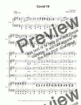 page one of Requiem-CV19 (Vocal Concerto) (SATB)