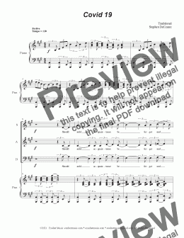 page one of Requiem-CV19 (10-minute musical presentation) (SAB)