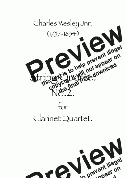 page one of String Quartet No.2