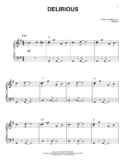 page one of Delirious (Easy Piano)