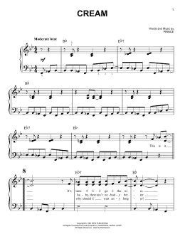 page one of Cream (Easy Piano)