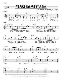 page one of Tears On My Pillow (Real Book – Melody & Chords)
