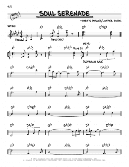 page one of Soul Serenade (Real Book – Melody & Chords)