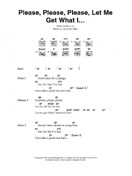 page one of Please, Please, Please, Let Me Get What I Want (Guitar Chords/Lyrics)
