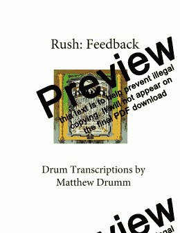 page one of Feedback - Rush (complete album)