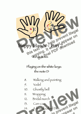 page one of Happy Hands - Part 2