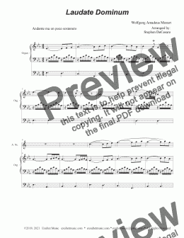 page one of Laudate Dominum (Alto Saxophone - Organ Accompaniment)