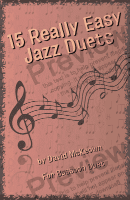 page one of 15 Really Easy Jazz Duets for Bassoon