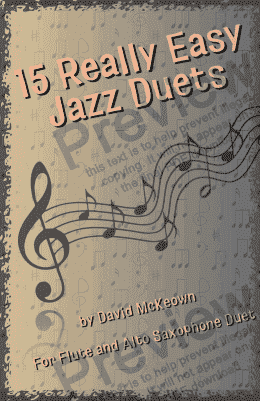 page one of 15 Really Easy Jazz Duets for Flute and Alto Saxophone